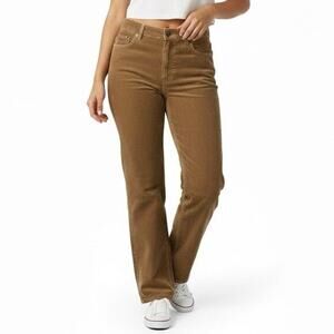Vintage Jones New York Corduroy‎ Pants Womens 10 Brown Straight Leg Stretch Fall